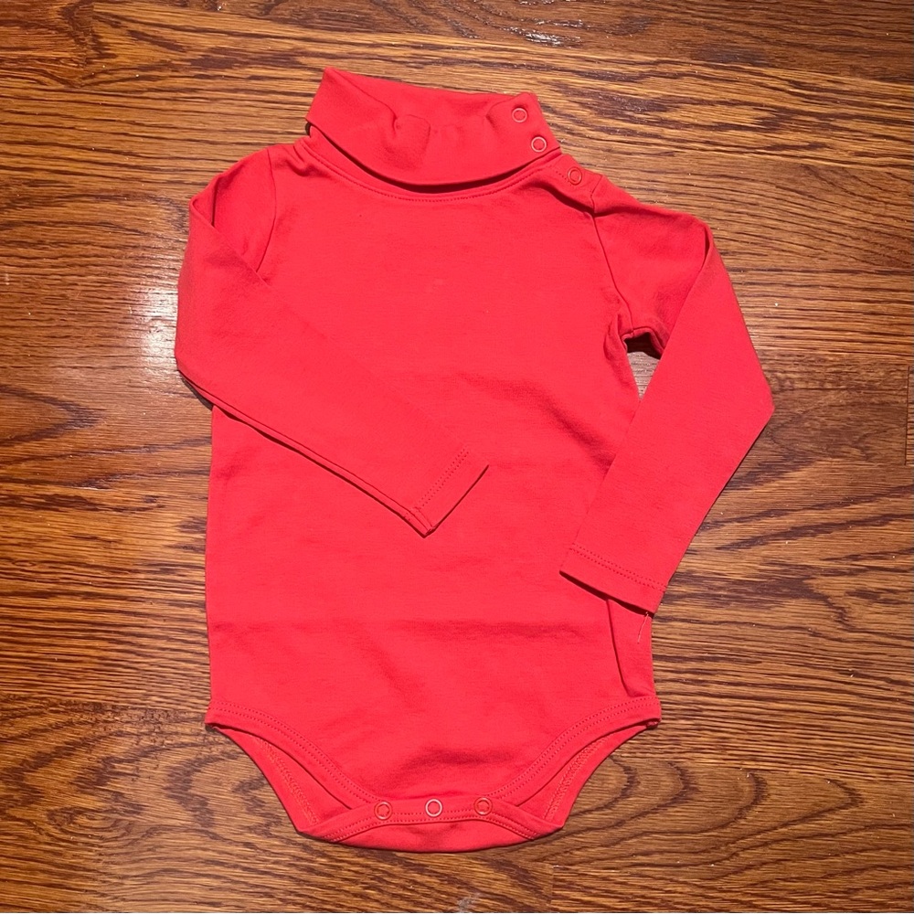 T.B.B.C. Tatum's Turtleneck (Unisex) in Richmond Red, Size 18-24M - Picture 2 of 11